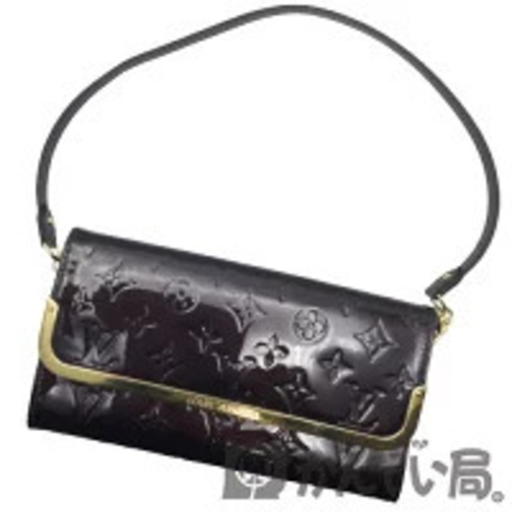 LOUIS VUITTON Rossmore Monogram Vernis Shoulder Bag Rouge Fauviste